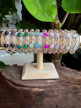 Circular Halo Stretchy Bracelet